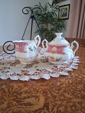 RA Large Sugar Bowl and Creamer Set, NWOT, Never Used